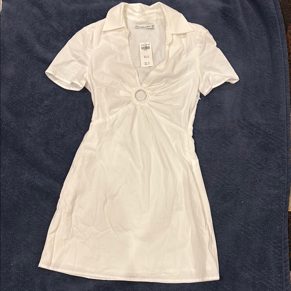 White Collared Dress
